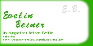 evelin beiner business card